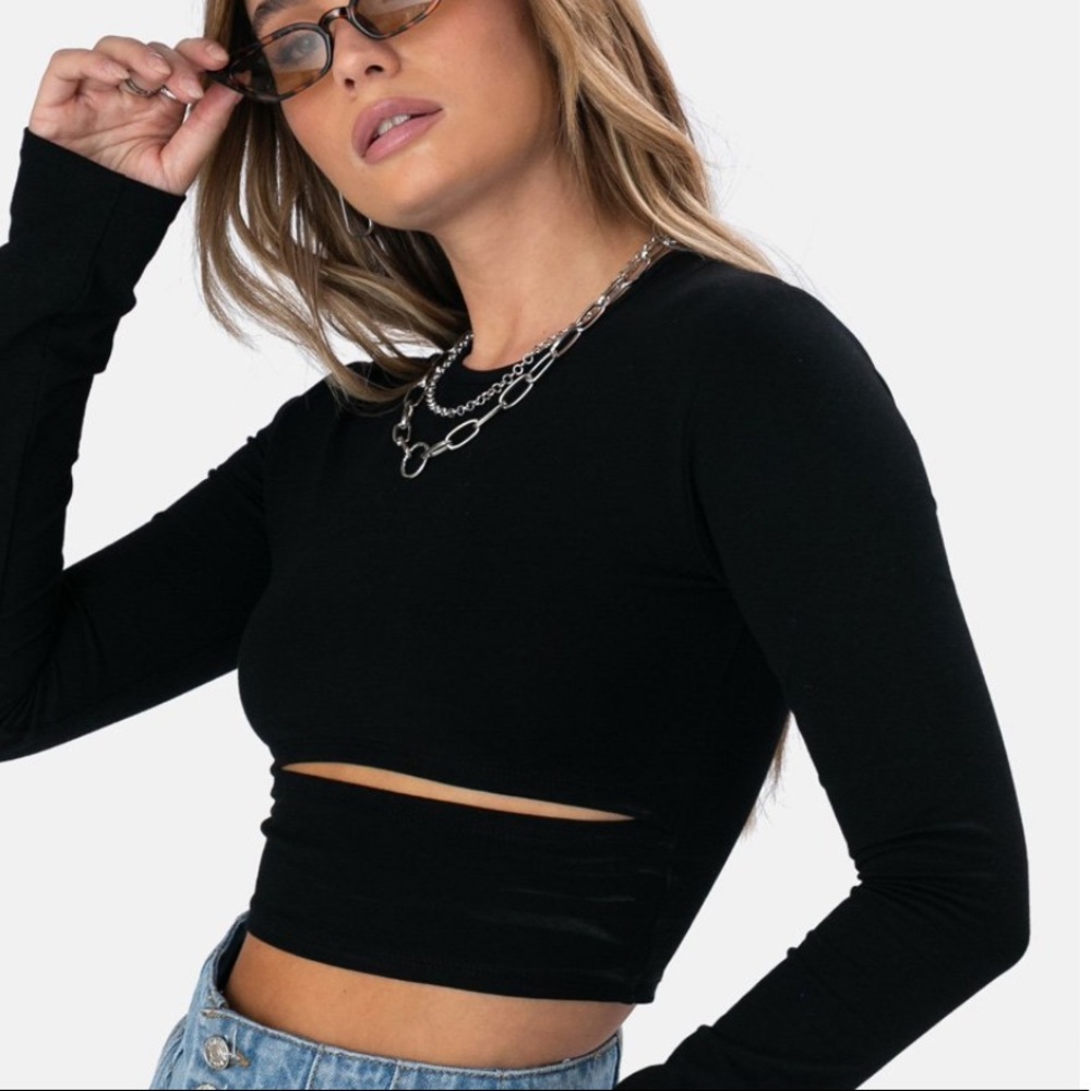 Adika Long Sleeve Crop Top